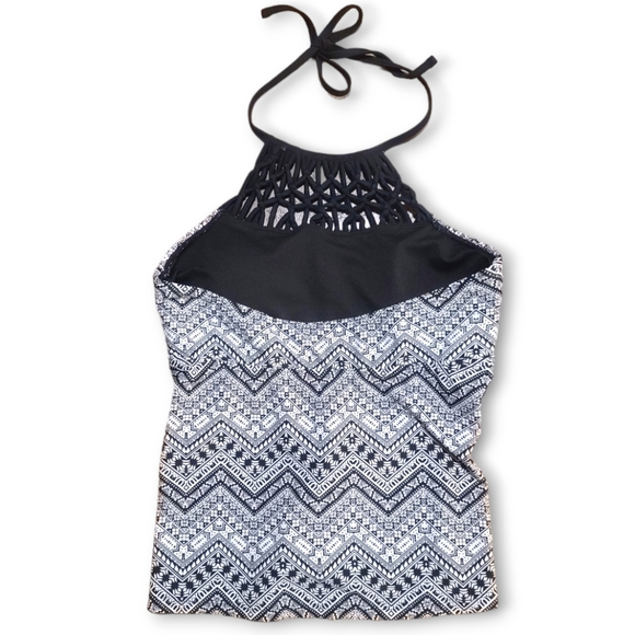 Ibiza Swimwear High Neck Tankini Top Size Medium - Picture 2 of 7